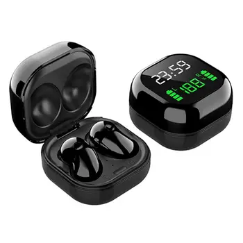 S6Plus LED Bezvadu Austiņas TWS Bluetooth 5.0 Austiņas Stereo Sporta Ūdensizturīgs Austiņas ar LED Ciparu Displejs