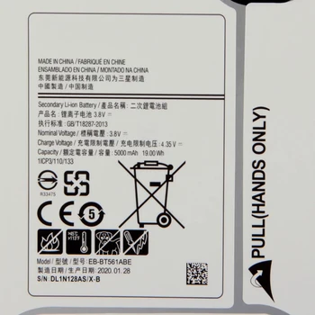 SAMSUNG Oriģinālā Rezerves Akumulatoru EB-BT561ABE Samsung GALAXY Tab E SM-T560 T560 T561 EB-BT561ABA Planšetdatora Akumulatoru 5000mAh