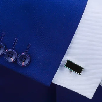 SAVOYSHI Melna Stikla aproču pogas, Vīriešu Dāvanu Laukumā franču Krekla Aproces aproču pogas Zīmolu Aksesuārus Vara Bezmaksas griešanai nosaukums