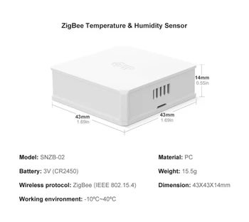SONOFF SNZB-02 - ZigBee Temperatūras Un Mitruma Sensors Darbu Ar SONOFF ZigBee Tilta Reālā laika Datu Pārbaude, Izmantojot EWeLink APP
