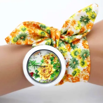 Shsby dizaina Dāma ziedu auduma rokas pulkstenis modes sievietes kleitu skatīties auduma skatīties foršas meitenes Aproce skatīties 10 pulksteņu vairumtirdzniecība