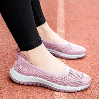 Sieviešu sporta kurpes jauno pavasara un rudens acs elpojošs ikdienas apavi meiteņu gaismas un bez slīdēšanas kājām