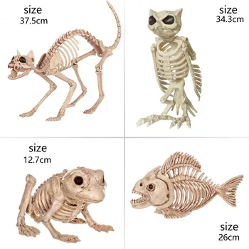 Skelets Dzīvnieku Plastmasas Dzīvnieku Skeletu Kauli Šausmu Halloween Dekorēšanai