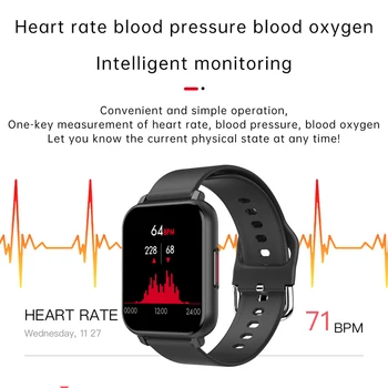 Smart Skatīties Sieviešu Cilvēks Multi-sporta un Fitnesa Tracker Sirds ritma Monitors asinsspiediens Pielāgošanas Skalu, Bluetooth Aproce Smartwatches