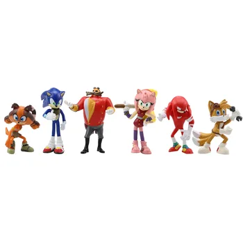 Sonic Lelle Anime Attēls Rotaļlietas 4st Paaudzes Uzplaukums Reti Dr Eggman Ēnu Sonic PVC Rotaļlietas Bērniem, Bērnu Dzimšanas dienas, Ziemassvētku Dāvana