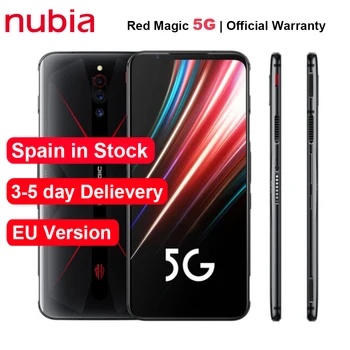 Spānija (ES Fondu Versija ZTE Nubia Sarkano Burvju 5G Mobilo Telefonu 6.65