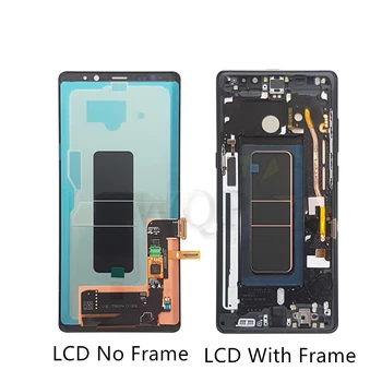 Super Amoled lcd Samsung Galaxy Note 8 lcd skārienekrānu, Digitizer Montāža N950 N950F ar Rāmja rezerves daļas, remonts