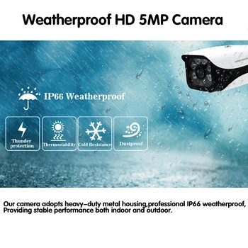 Super Ultra 5MP AHD Fotokamera Sony CCD 2560*1920 Āra Ūdensizturīgs Drošības Bullet Kamera 6 Masīvs ir LED Nakts Redzamības Skats