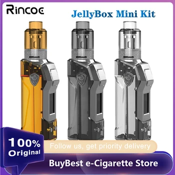 Sākotnējā JAUNU Rincoe JellyBox Mini 80W TC Komplekts, kas Darbināmi ar 18650 20700 21700 Akumulatora W/ 510 Vītne W/Jauda 4.8 ml E-Cigarešu Komplektu