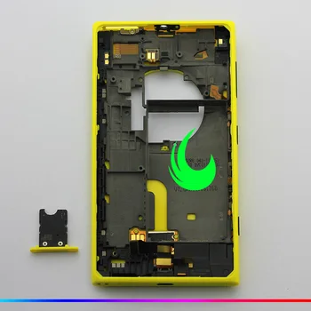 Sākotnējā Mājokļu Nokia Lumia 1020 Atpakaļ Akumulatora Vāciņu Aizmugurējo Durvju Mājokļu w Jauda, Skaļuma Pogu+SIM Kartes ligzda+NAV Kameras Rāmī