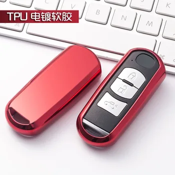 TPU Auto atslēgu fob uz lietu aizsargātu par Mazda 2 mazda 3 mazda 5 mazda 6 CX-3 CX-4 CX-5 CX-7 CX-9 Atenza Axela MX5 Auto stils