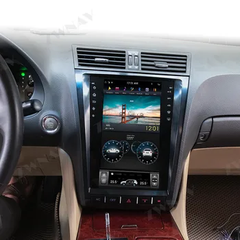 Tesla stila px6 Android 9.0 4+64G Auto GPS Navi auto Nav DVD Atskaņotāju Lexus GS GS300 GS460 GS450 GS350 radio auto vadītājs vienību auto
