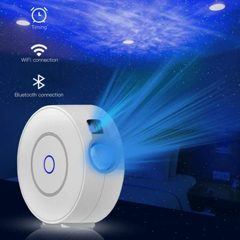 Tuya Smart Zvaigžņu Projektors Smart Home WiFi Lāzera Zvaigžņotās Debess Projektoru Ilgviļņu Nakts Gaisma Led Krāsains APP Bezvadu Kontroles Alexa