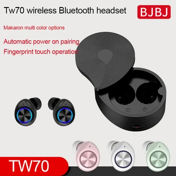 Tw70 TWS Bezvadu Bluetooth 5.0 Touch Austiņas Hifi Stereo Troksni Atsverot Austiņas LED Jauda, Digitālais Displejs Austiņas Ar Mic