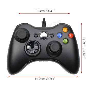 USB Vadu Kontrolieris Xbox 360 Gamepad Joypad Kursorsviru, lai Xbox360 Slim Konsoles PC Windows 7/8/10 Kontroles Spēļu Piederumi