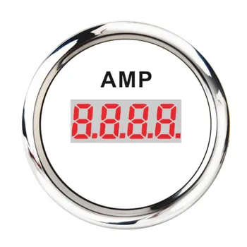 Universālā 52mm Amperemeter Gabarītu Auto laivu AMP Strāvas Mērītāja Rādītājs Ar Sarkanu Apgaismojumu Jūras Automašīnu, motociklu, Auto, 9-32V