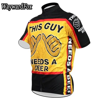 Vairumtirdzniecība velo jersey short sleeve 5 stilus, jebkura izvēle Vīriešu Sarkans Alus velo apģērbs velosipēdu īstenot valkāt ropa