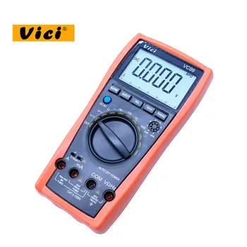 Vici VC99 Auto diapazons digitālais multimetrs DC/AC 20A 1000 V +pretestība, kapacitāte mērītājs +Siltuma Pāris termometru testeris