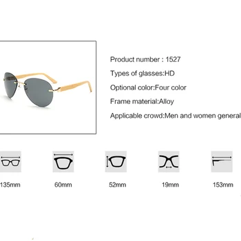 Vintage Izmēģinājuma Bambusa Saulesbrilles Vīriešiem, Sievietēm 2018 bez apmales Koka Saulesbrilles Sporta Brilles Brilles gafas de sol de los hombres