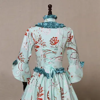 Vintage Karaliskā Galma Tērpu Vakara Kleitas