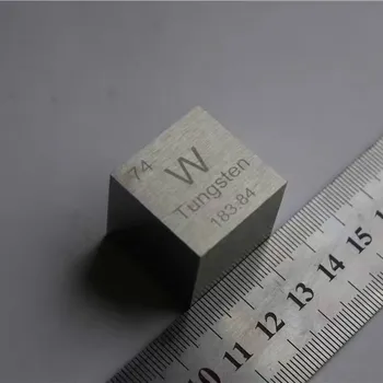 Volframa Metāla 1 Collu 25.4 mm, Blīvums Cube 99.95% Pure Elements Collection