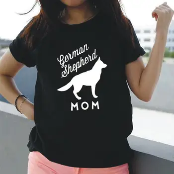 Vācu Aitu Suņu Mamma Harajuku T-krekls Sievietēm, Topi Gadījuma Īsām Piedurknēm Tee Kreklu Femme Plus Lieluma Sieviešu T Krekls Camiseta Mujer