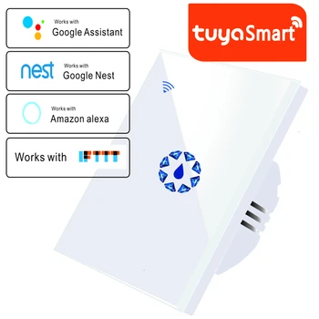 Wifi Katlu Smart Switch Ūdens Sildītāju Slēdži Balss Tālvadības ES/ASV Tuya Touch Panelis Taimeris Āra darbu alexa, google home