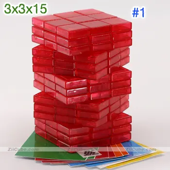 WitEden Magic Cube 3x3x13 3x3x15 Burvju Puzzle 3*3*15 Loģika Puzzle Izglītības Vērpjot Radoša Rotaļlieta Spēle, Uzlīmes numurs 3 3 15