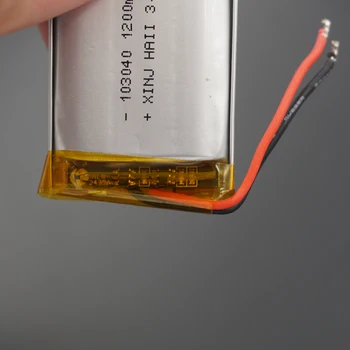 XINJ 3,7 V 1200mAh litija polimēru akumulators li po Li jonu šūnu 103040 par braukšanas ieraksti bateria portatil para celular austiņas