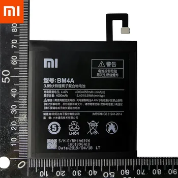 Xiao Mi Tālruņa sākotnējo Akumulatora 4000mAh BM4A Tālruņa Baterijas Xiaomi Hongmi Redmi Pro Akumulators+Instrumenti