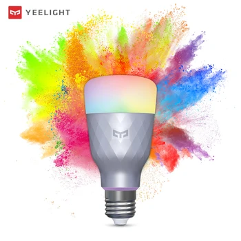 Yeelight Smart LED Spuldzes 1SE E27 6W RGBW Krāsains AC 100 - 240V Tālvadības pults Smart LED Gaismas Temperatūra, Balss Kontrole, LED Lampas,