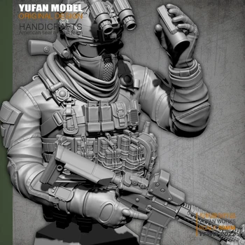 YuFAN Modelis 1/18 Sveķu Krūtis Americanresin karavīrs modelis sevis samontēt YFWW-2022