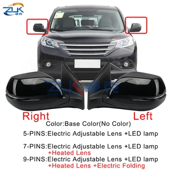 ZUK Auto Ārējo Durvju Atpakaļskata Spogulī, Assy HONDA CRV 2012 2013 RM1 RM2 RM4 Ar LED Apkures Elektrisko Locīšana