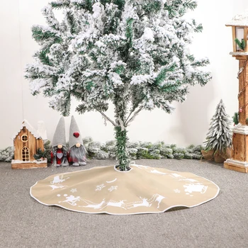 Ziemassvētku Eglīte Svārki Paklāja Grīdas Segums Koku Bāze Koka Priekšauts Koka Kāju Pārsegs Festivāls Aksesuārus Apdare