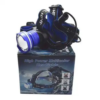 Zoomable Zivju Muti LED Priekšējo Lukturu Spēcīgs 2000Lm Lukturis Portatīvo Ūdensizturīgs XML T6 Darbojas Medību Lāpu, Laternu