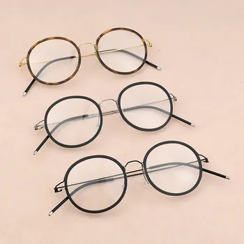 Zīmola titāna briļļu rāmis vīriešu kārtas brilles rāmis sievietēm, optiskās brilles rāmis tuvredzība datoru, briļļu rāmji Nerd glasse