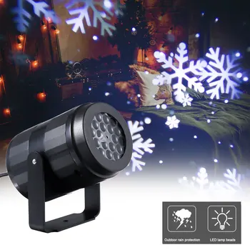 Ūdensizturīgs Pārvietojas Lāzera Projektoru Lampas AC85V-240V LED Skatuves Gaismas Ziemassvētku un Jaunā gada Puse Gaismas Ainavu Dārza Lampas