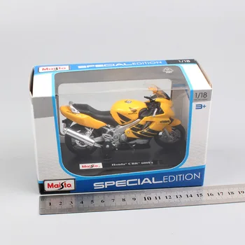 1:18 mēroga zīmoliem Maisto Honda CBR600F F4i Viesuļvētras sporta sacensības moto velosipēds lējumiem motociklu rotaļu automašīnas modeli, miniatūras mazulis, zēns,