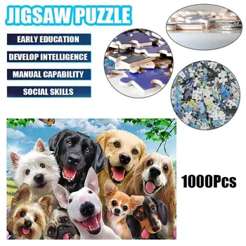 1000 gabalus Jigsaw Puzzles Komplekts Bērniem Pieaugušo Dāvanu Jigsaw Bērniem, Puzles Salikšana Rotaļlietas Rotaļlietas Kucēns Papīra Izglītības Puzzl W0D2