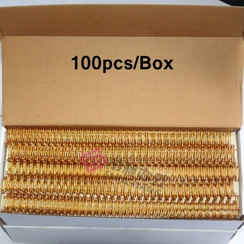 100GAB/BOX A4 formāts 3:1 Piķis 34 gredzeni 6.4-14,3 mm Krāsa tērauda dzelzs dubultā stieples cilpa stieple saistošs ķemmes saistošu gredzeni