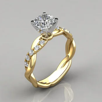 10K Rose Gold White 1 Karātu FL Dimanta Gredzenu, lai Sieviete Sudraba Krāsā 925 Rotaslietas Bizuteria Dārgakmens 10K Zelta Rotaslietas, Diamond Ring