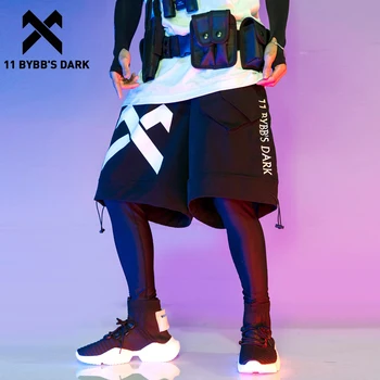 11 BYBB IR TUMŠS Techwear Hip Hop Kravas Šorti Vīriešiem 2020. Gada Vasaras Modes Streetwear Taktiskās Funkcijas Zaudēt Īsās Bikses Jogger Melns
