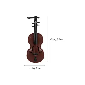 12 Komplekti Mini Vijole Ziemassvētku Vijole Modelis Darbvirsmas Instrumentu Rota
