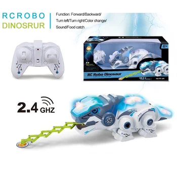 12 Krāsu Maiņa RC Dinozauru Rotaļlietas Elektronisko Hameleons Modelis Dimming Tālvadības Dzīvnieku Saprātīga Robots Rotaļlietu Komplekts 2.4 Hz
