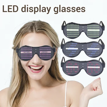 16 Režīmi, Displeja Ātri Flash Led Brilles Akumulators-jaudīgā Gaismas Puse Glāzes Grand Pasākums Puse Chritmas Rotājumi