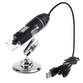 1600X Digitālo Mikroskopu ar 2 Adapteri PC Tipa C Micro-USB Tālruņa USB Lupa ar 8 LED Gaismas