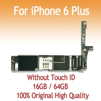 16GB 64GB, 128GB sākotnējā mātesplati par iPhone 6 Plus bez pirkstu nospiedumu bez Touch ID atslēgt loģika valdes iOS bezmaksas piegāde