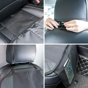 1GB Car Seat Protector Aizsargā Bērnu sēdeklītī, kas ar neslīdošu Pamatni Acs Kabatām Automobiļu Sēdekļu Pārsegi Auto Interjera Aksesuāri