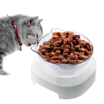1GB Radošo Kaķis ir Pārtikas Bļoda Regulējami 15° Slīpuma Mājdzīvnieku Barībai, Bļoda Gudrs Kaķis Ūdens Bļoda ar Perforētu piemērots Visiem Pet Kucēnu, Kaķu Bļodas