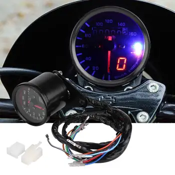 1Set Motociklu Digitālais Spidometrs, Odometrs, Tahometrs, Gabarītu Ar LED Indikatoru Mūsdienu Motociklu Piederumiem Jaunu Ierodas